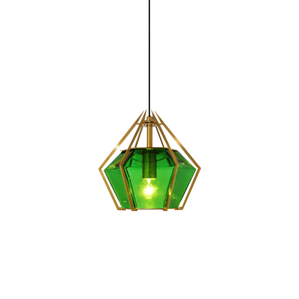 nordic postmodern art glass pendant light ideal for bedside or bar