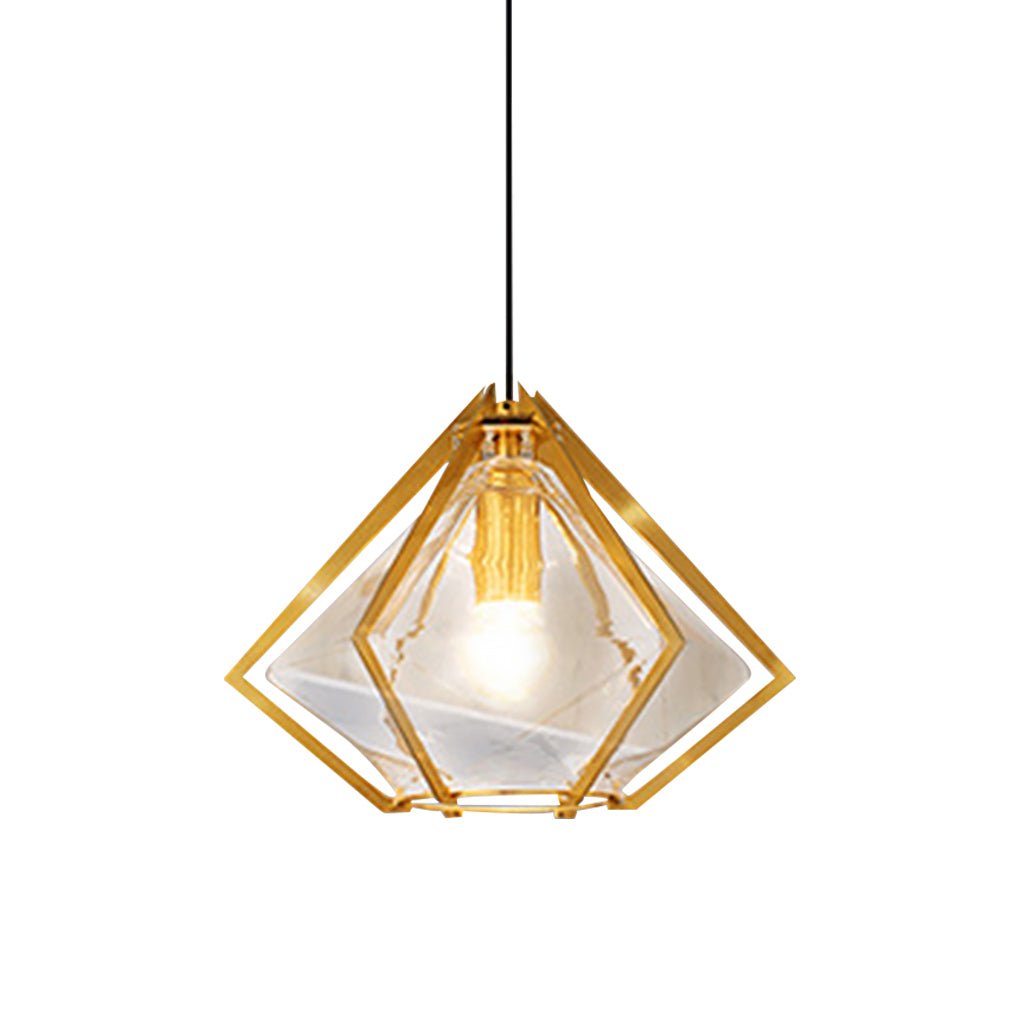 nordic postmodern art glass pendant light ideal for bedside or bar