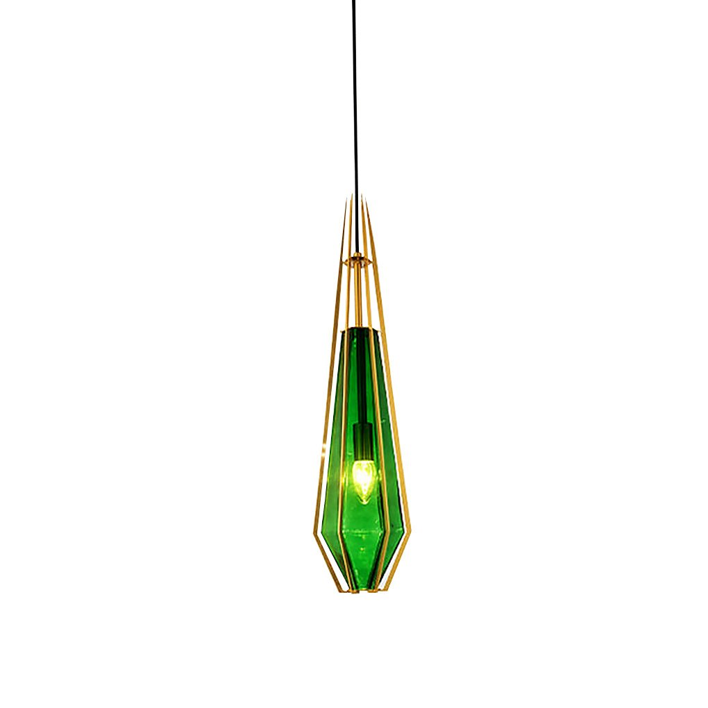 nordic postmodern art glass pendant light ideal for bedside or bar