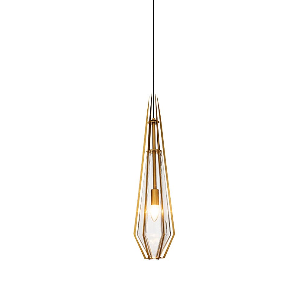 nordic postmodern art glass pendant light ideal for bedside or bar