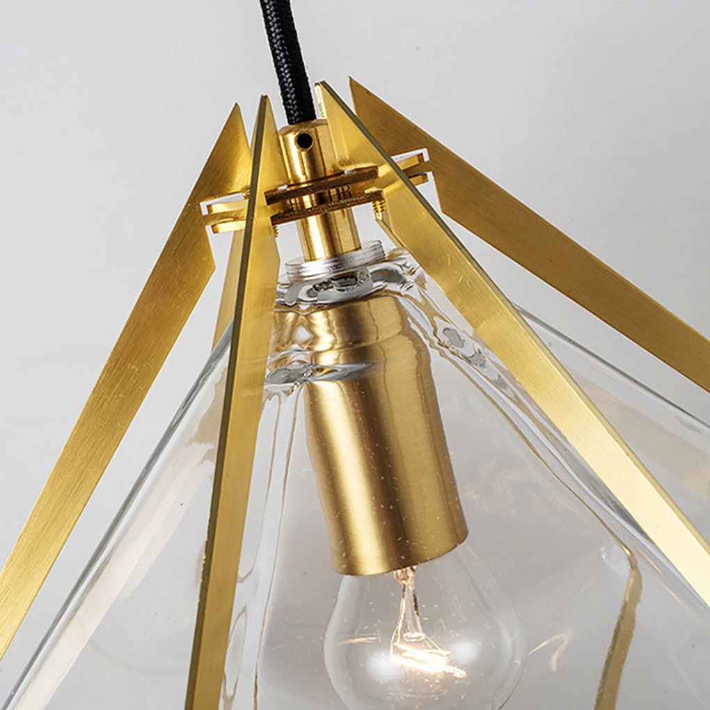 nordic postmodern art glass pendant light ideal for bedside or bar