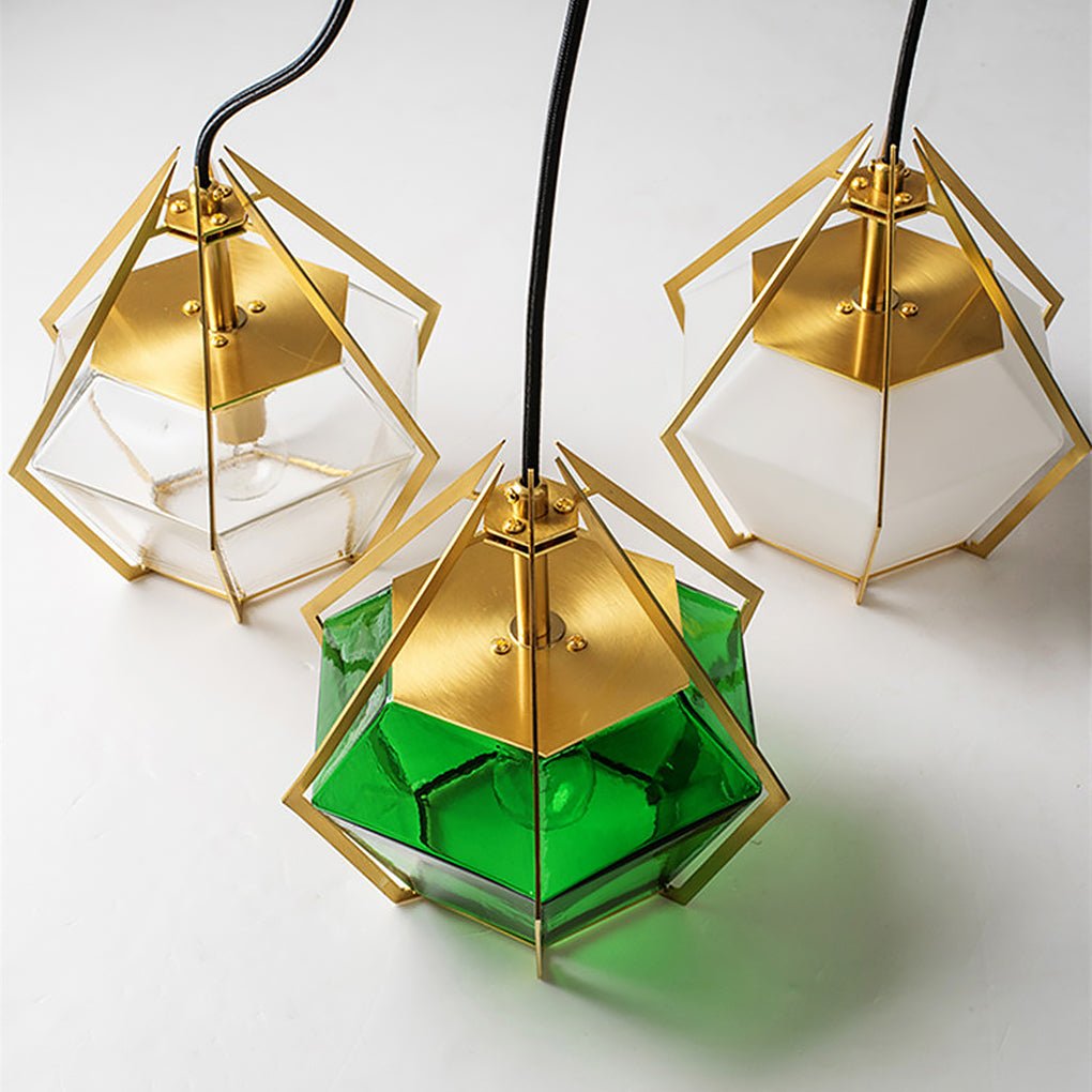 nordic postmodern art glass pendant light ideal for bedside or bar