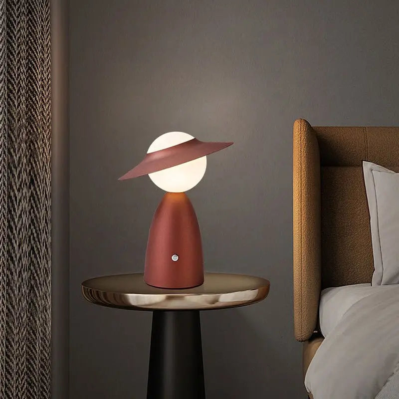 LED Accent Table Lamp - Nordic Scarecrow Design Luxe