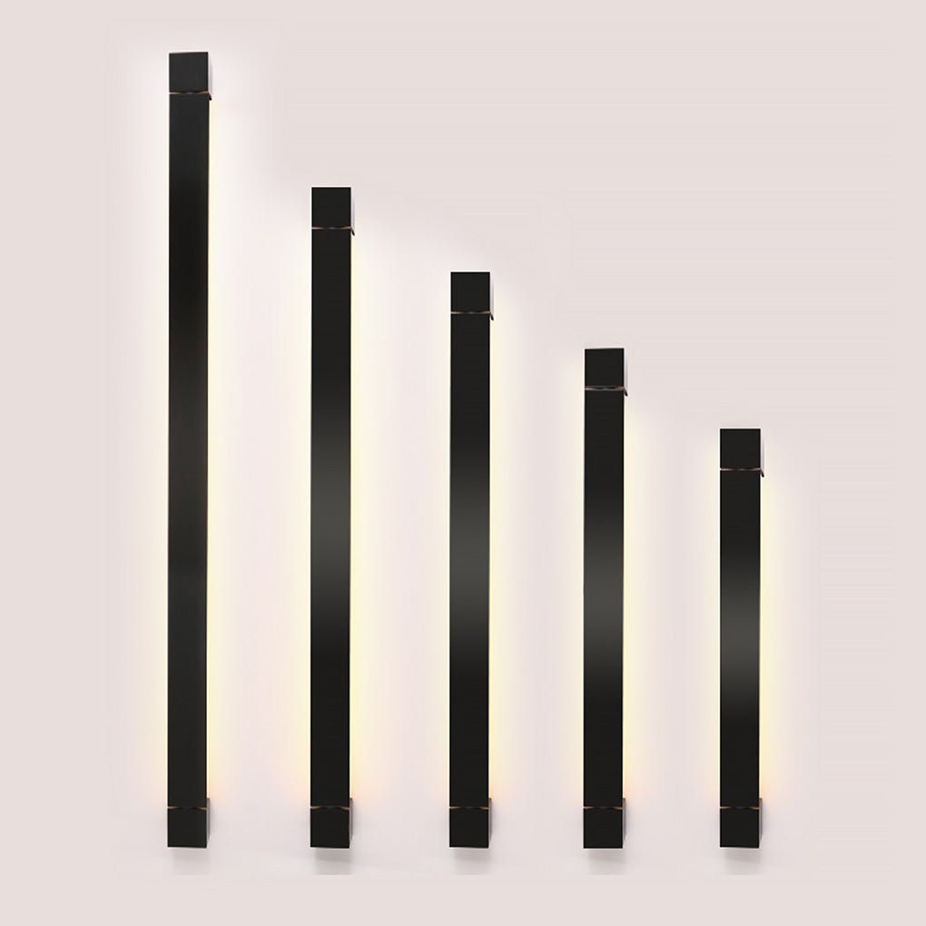 Linear Rotatable LED Wall Sconce — Aluminum, 350° Adjustable, Three-Step Dimming (3000K/4500K/6000K), 19"–69"