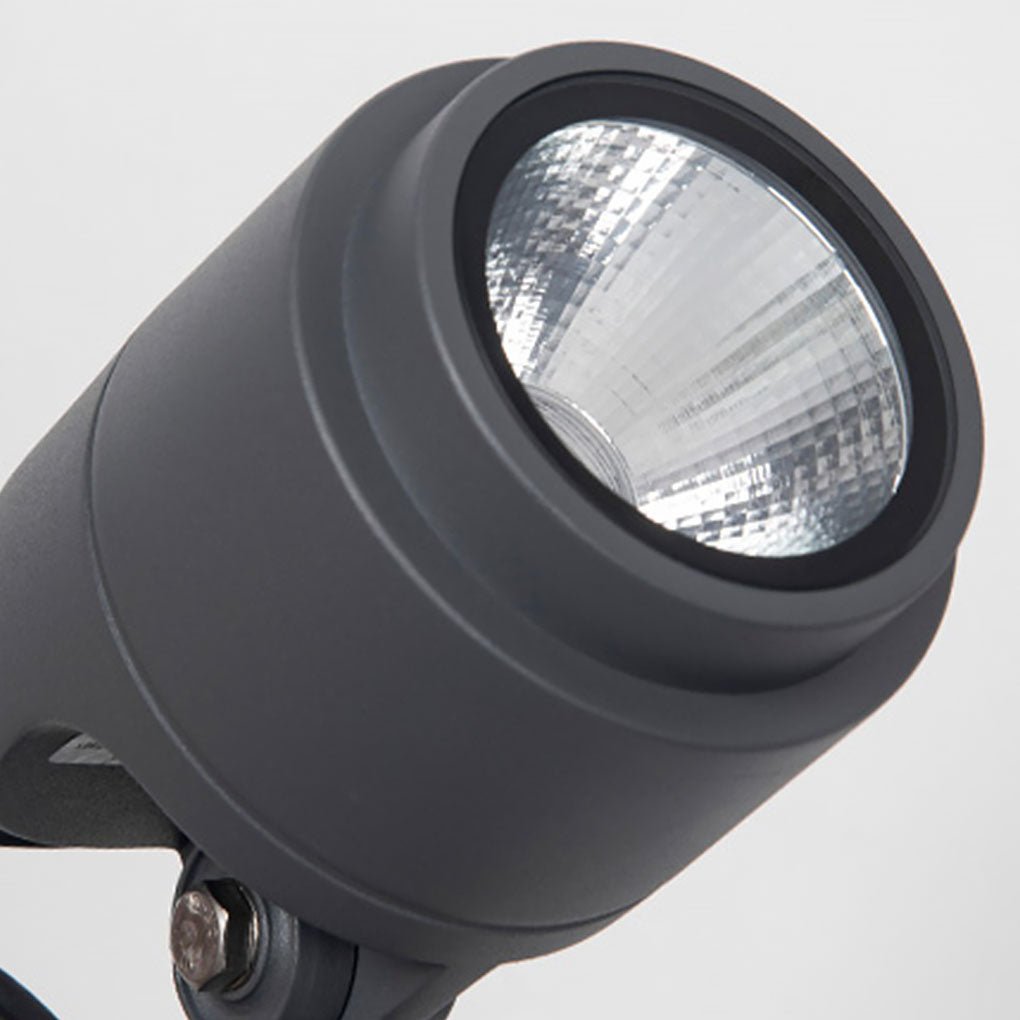 Minimalist LED Bollard Spotlight — Aluminum & Glass, 6W / COB 12W, IP65, 3000K Warm White, 39"