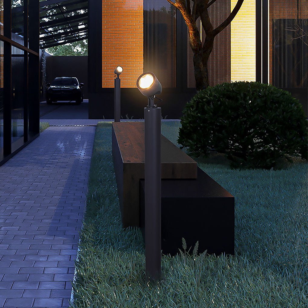 Waterproof LED Spotlight on Post for Gardens in Nordic Minimalist Style