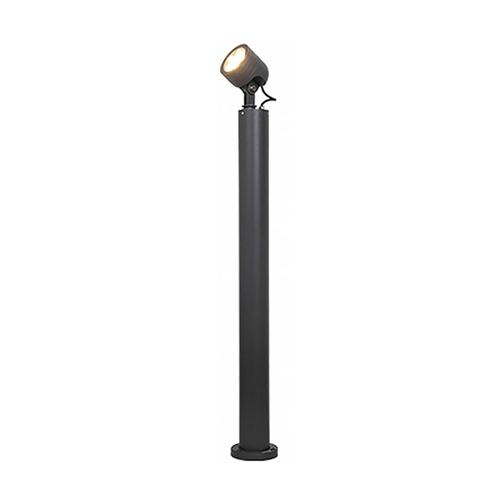 Minimalist LED Bollard Spotlight — Aluminum & Glass, 6W / COB 12W, IP65, 3000K Warm White, 39"
