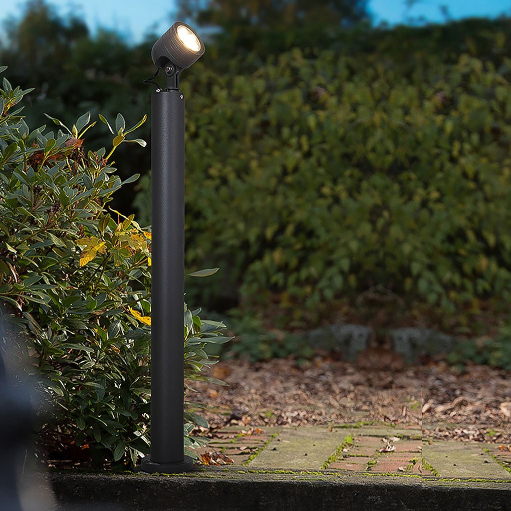 Waterproof LED Spotlight on Post for Gardens in Nordic Minimalist Style