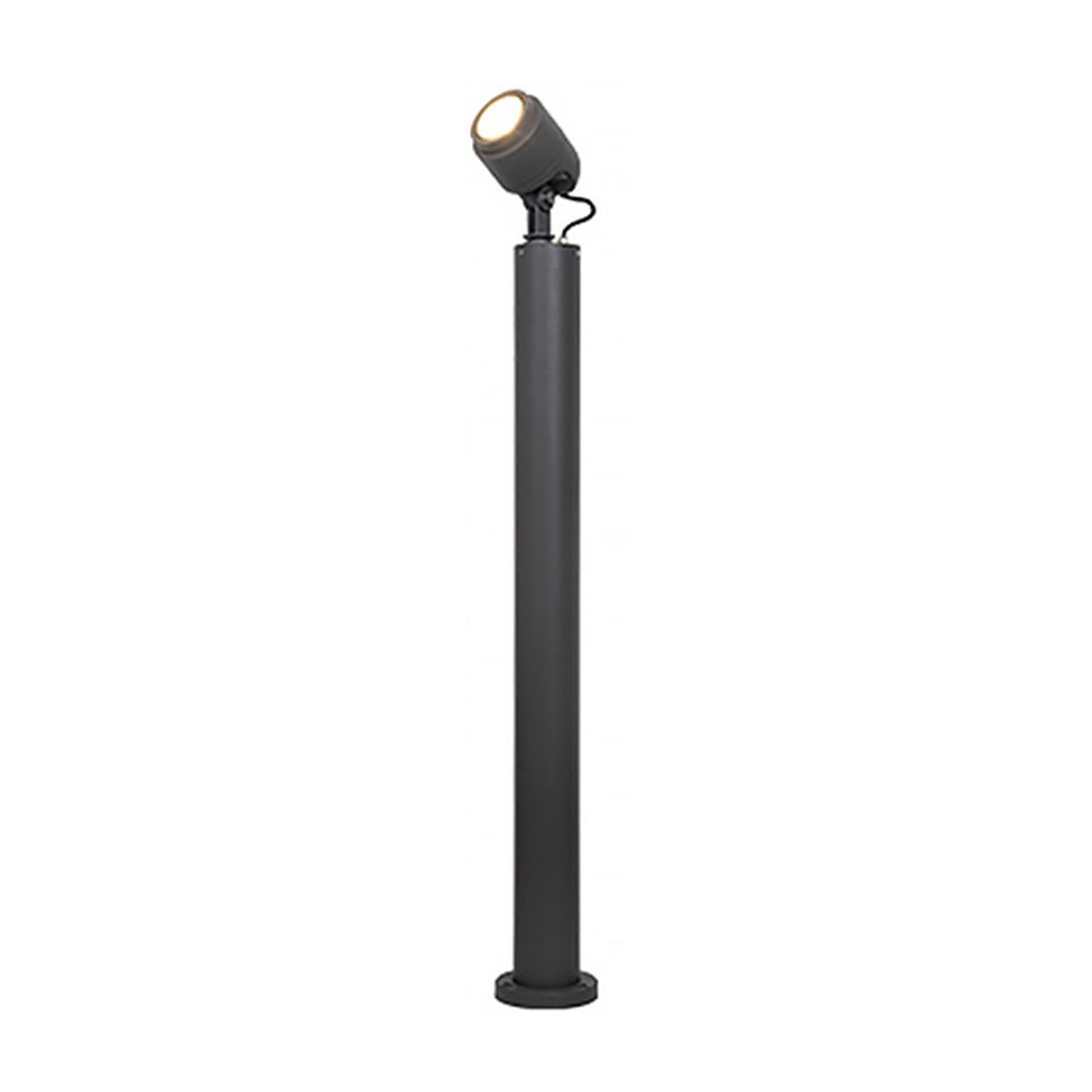 Minimalist LED Bollard Spotlight — Aluminum & Glass, 6W / COB 12W, IP65, 3000K Warm White, 39"