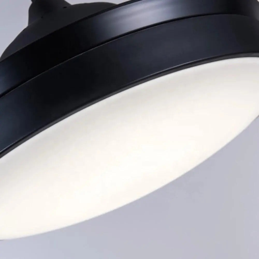 Nordic Retractable Ceiling Fan with Lights - 15/19-Inch Round Drum Shape LED Design Luxe