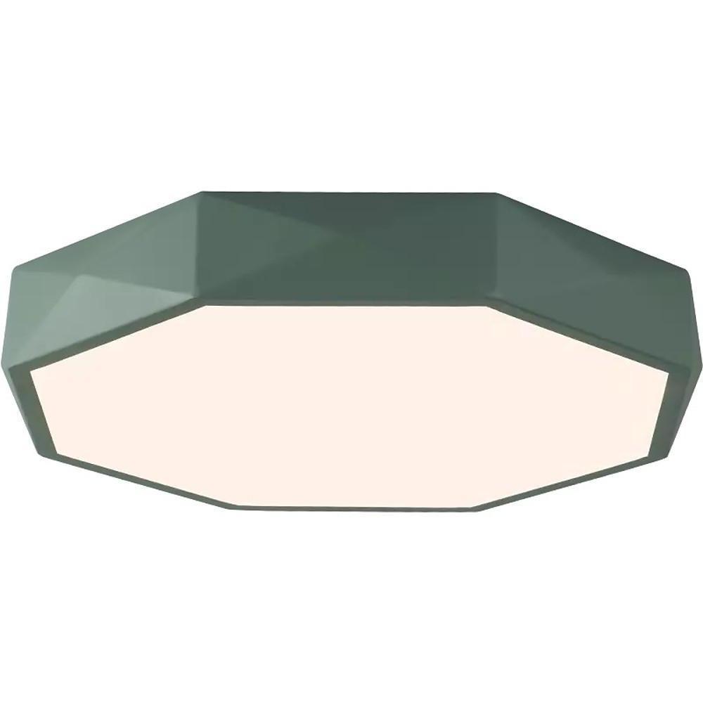 Modern Geometric Globe Flush-Mount Ceiling Light — Metal & PVC, 20W LED, Dimmable, Remote Control, 3000K–5400K, 16"