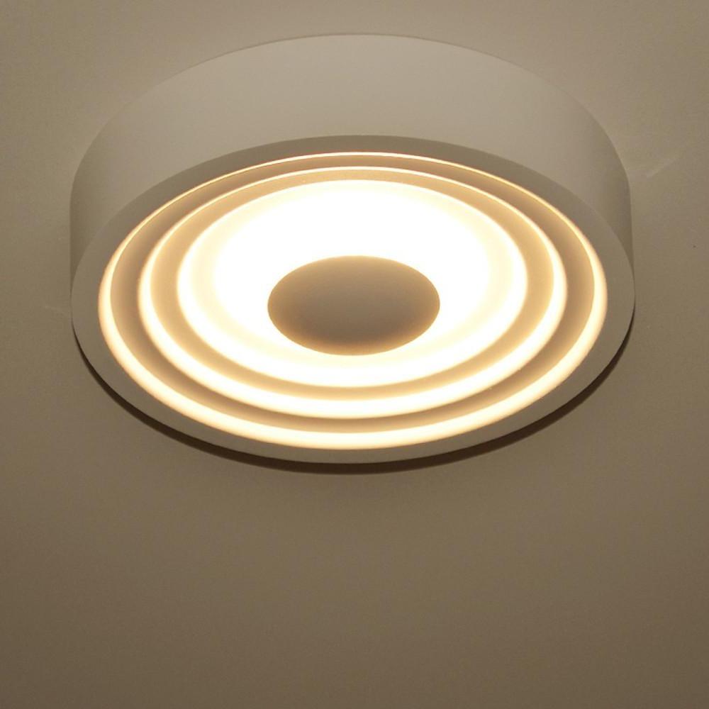Geometric Multi-Circle LED Flush-Mount Ceiling Light — Aluminum, 6", 6W, 3000–6000K Adjustable