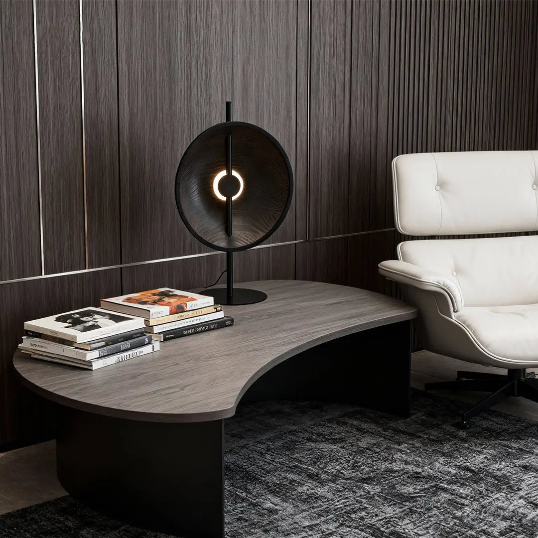 Modern Minimalist Wood Table Lamp - Artistic Design Luxe