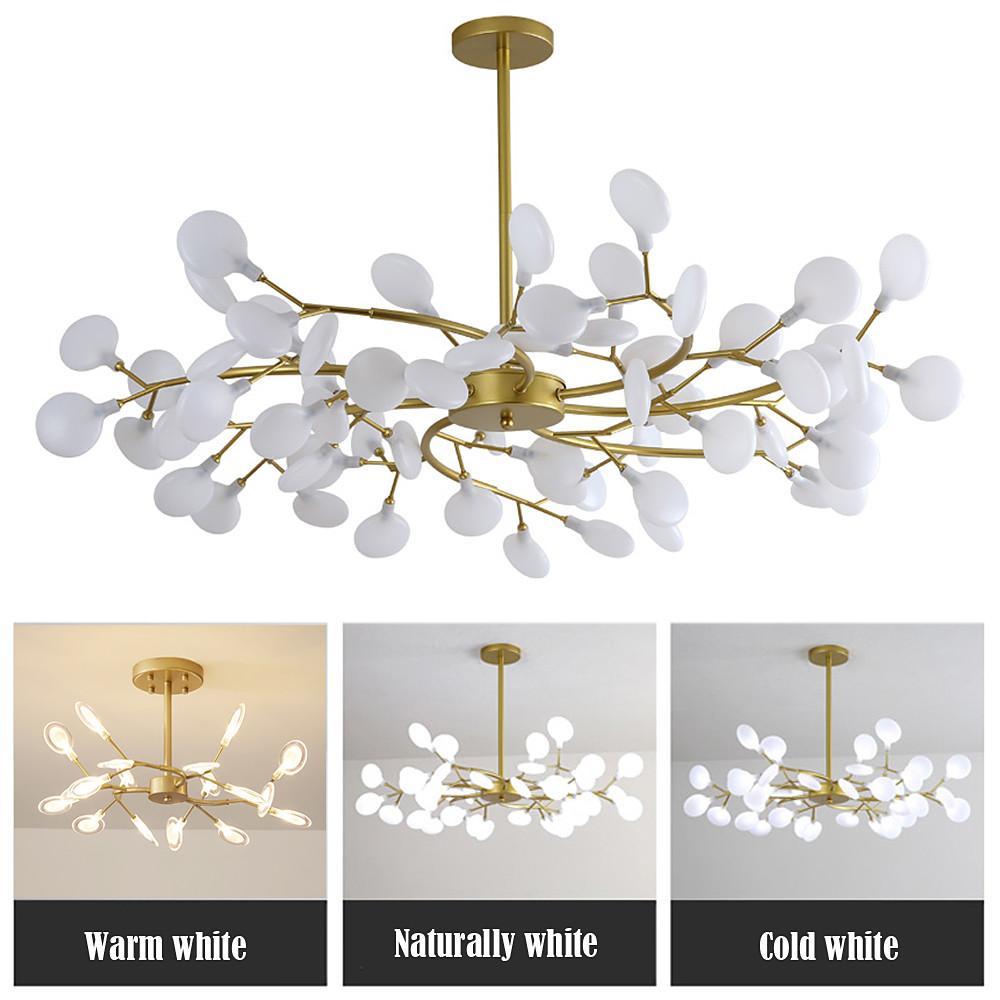 Firefly Sputnik Chandelier — Aluminum & Acrylic, LED, 27/36/45/54-Light, 3000–6500K