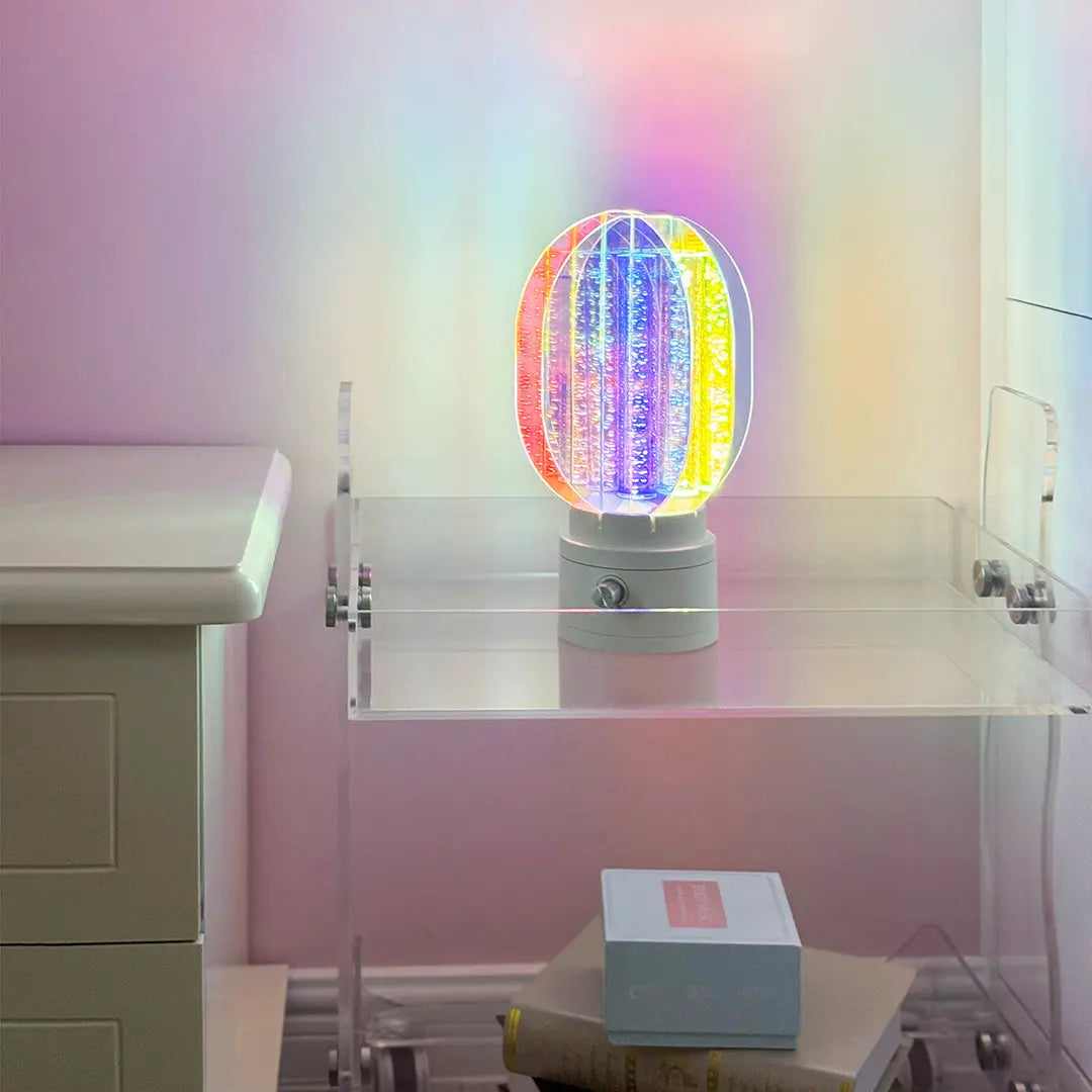 Unique Artistic LED Table Lamps - Colorful Aluminum Decorative Lighting Luxe