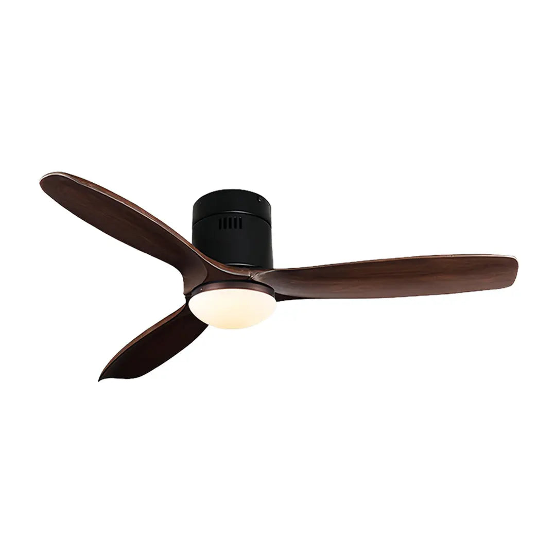 Modern 3-Blade Wood Ceiling Fans with Light - Fandelier Style Luxe