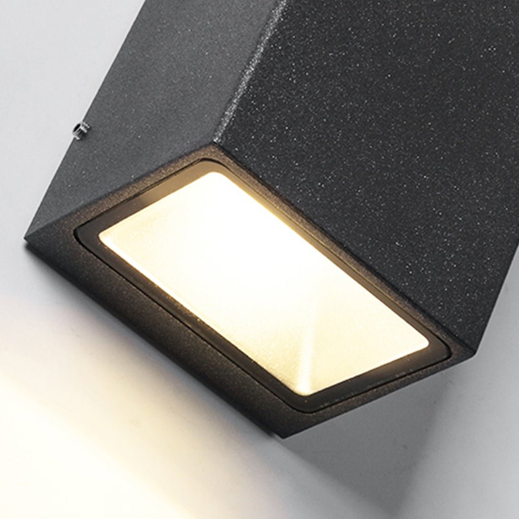 optional two light waterproof led wall light for outdoor villa courtyards