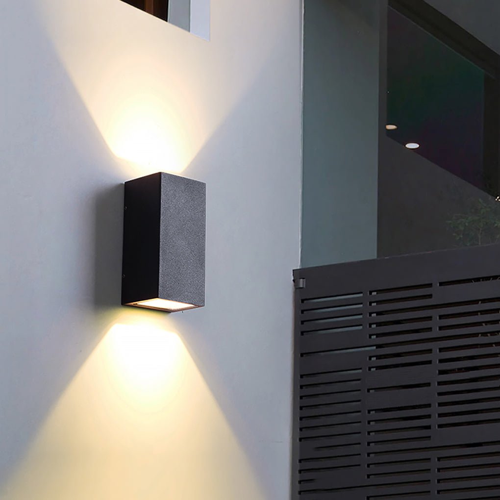 optional two light waterproof led wall light for outdoor villa courtyards