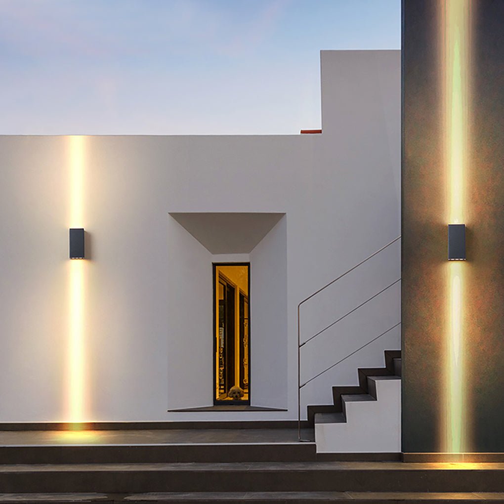 optional two light waterproof led wall light for outdoor villa courtyards