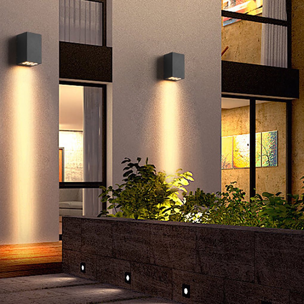 optional two light waterproof led wall light for outdoor villa courtyards