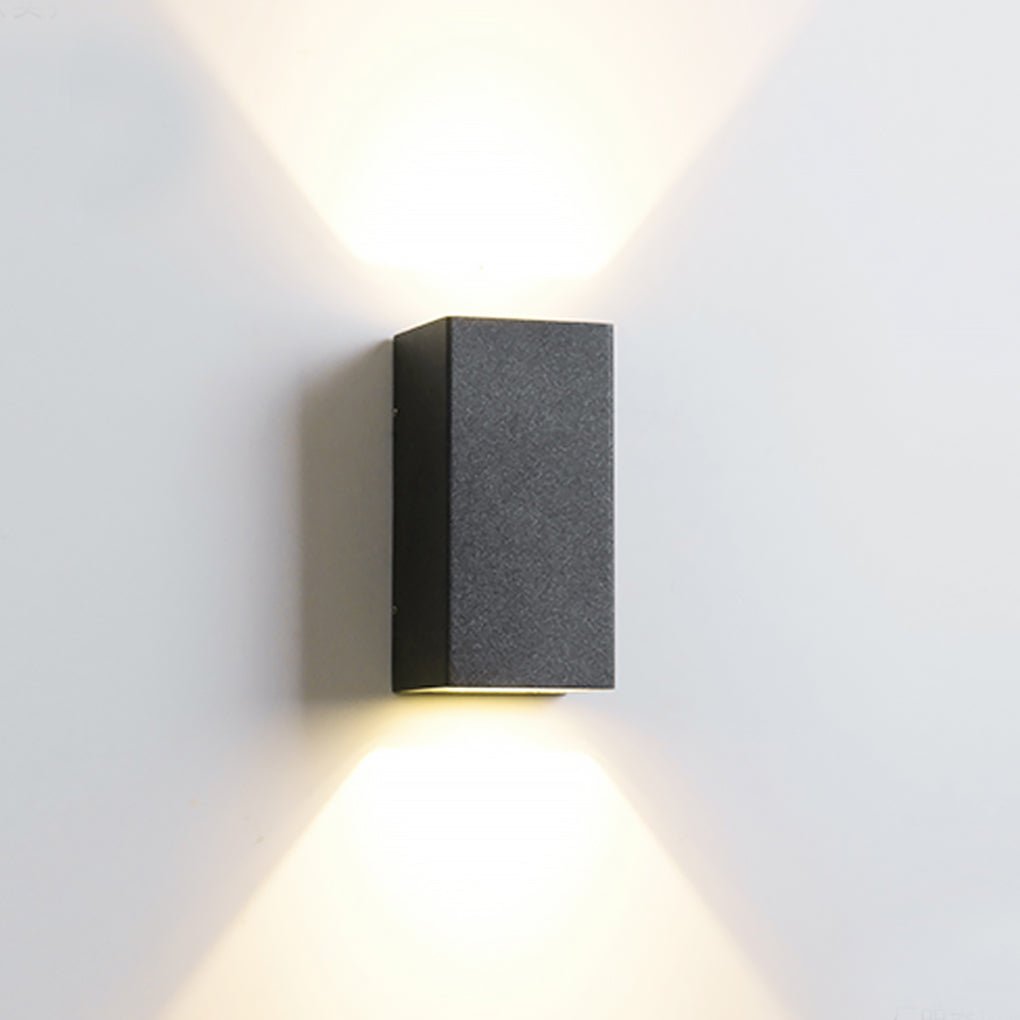 optional two light waterproof led wall light for outdoor villa courtyards