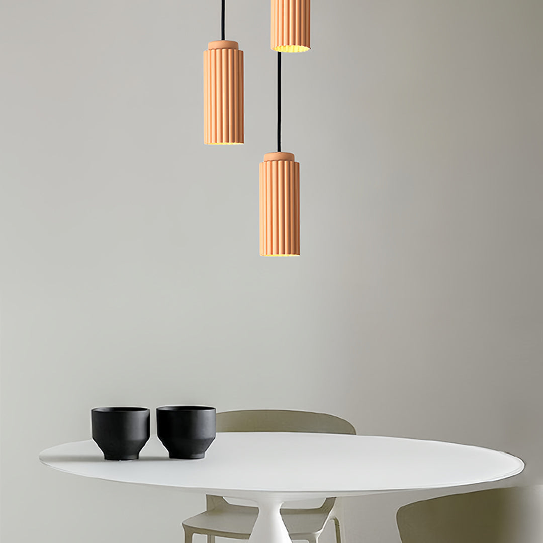 Minimalist Cylinder Mini Pendant — Iron, GU10 5W, Three-Color Temperature, 2m Adjustable Cord