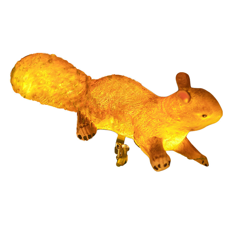 Squirrel Solar Garden Light — Resin, LED 5W, IP54 Weatherproof, Warm White, Dusk-to-Dawn