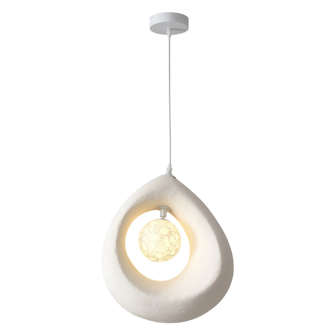 Wabi-Sabi Statement Pendant Light — PS Shade, G9, 59.1" Adjustable Cord, 12.6" × 13.8"