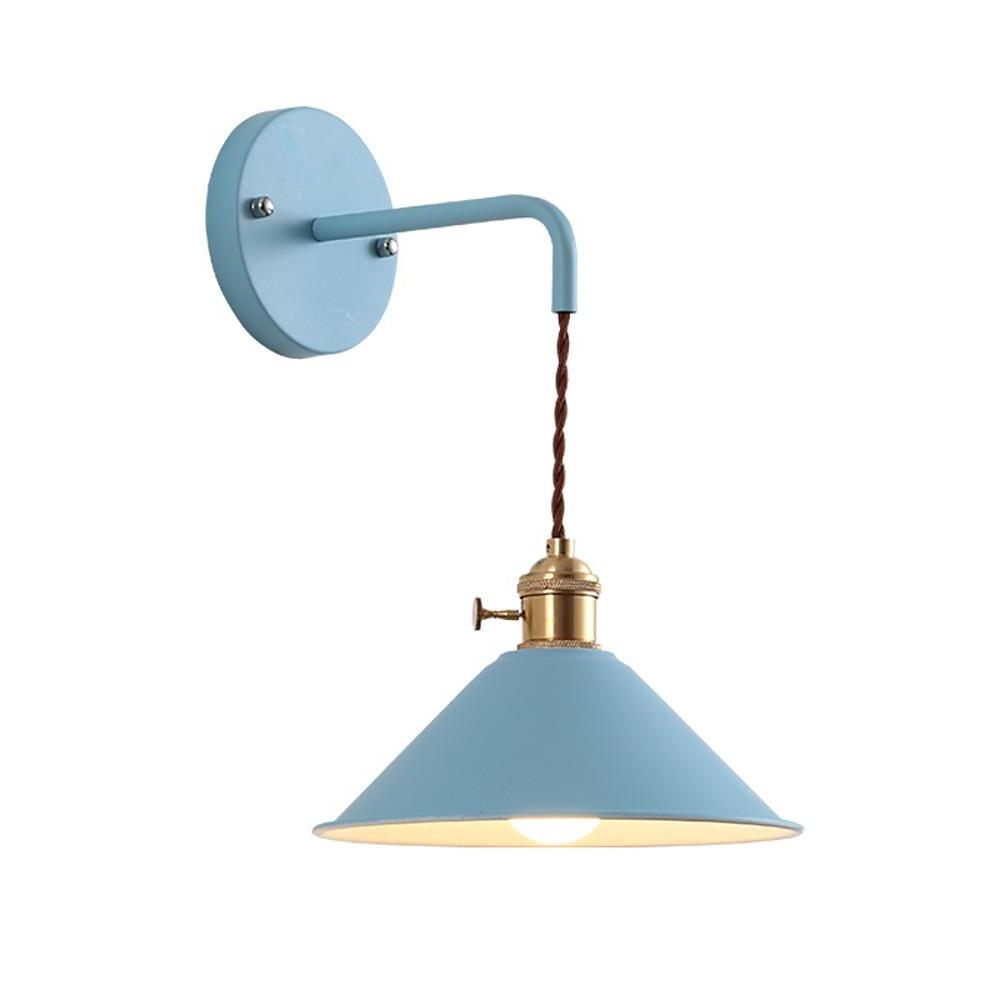 Funnel-Shaped Diffused Wall Sconce — Painted Metal, 1-Light LED, 9" Diameter