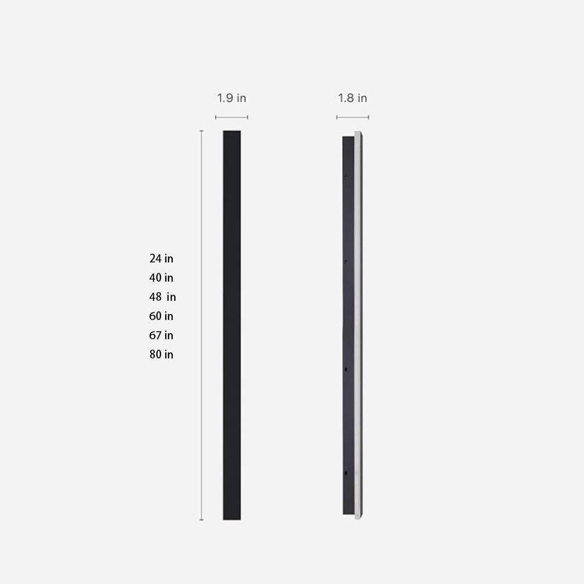 outdoor black long led linear wall lights led lighting solution