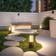 Minimalist Outdoor Path Bollard Light — Black Aluminum, LED 3000K, IP54, 40CM / 60CM / 80CM