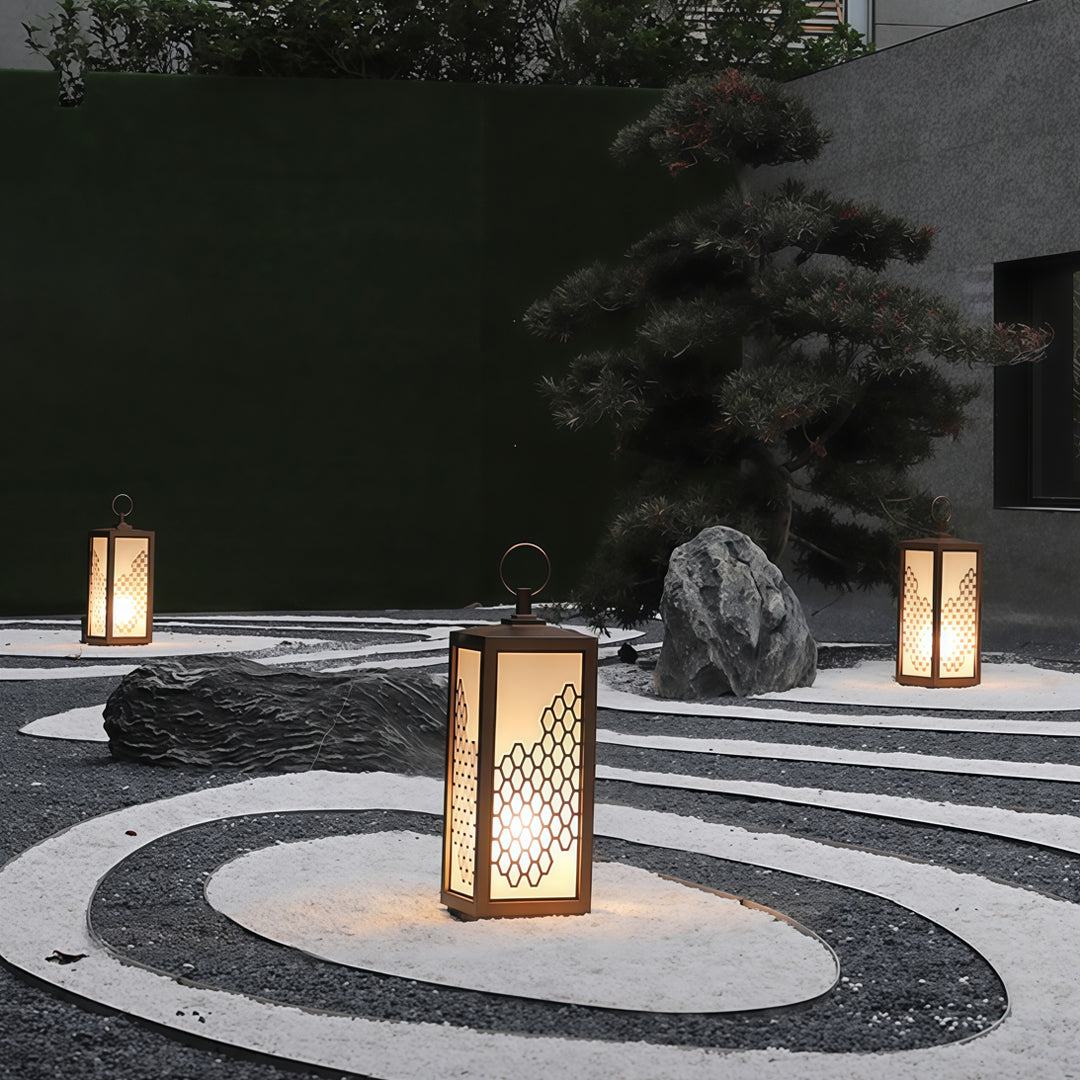 Modern Outdoor Bollard Light — Chestnut Stainless Steel, White Acrylic, 15W LED, IP65 Weatherproof