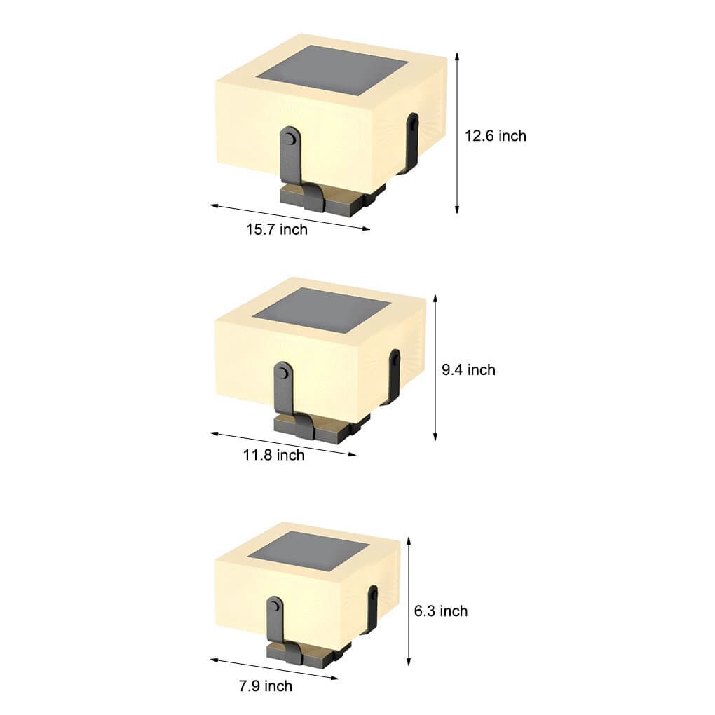 modern waterproof led square pillar lights for outdoor use