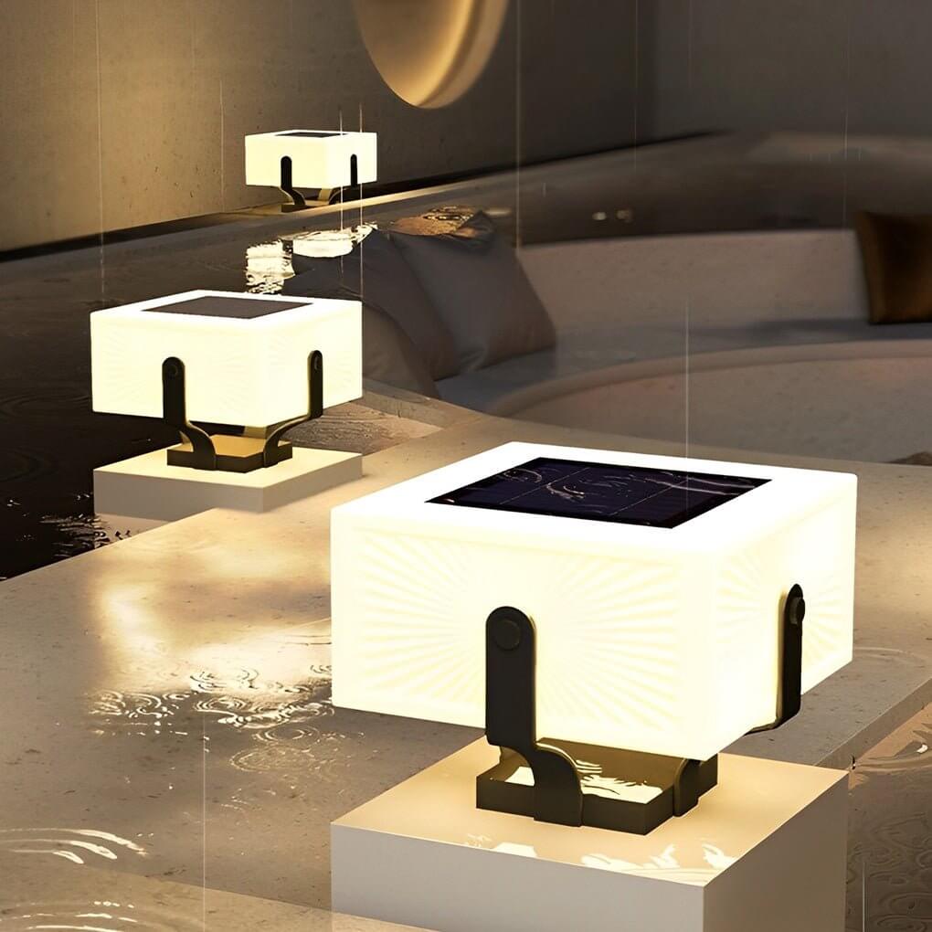 modern waterproof led square pillar lights for outdoor use