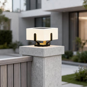 modern waterproof led square pillar lights for outdoor use