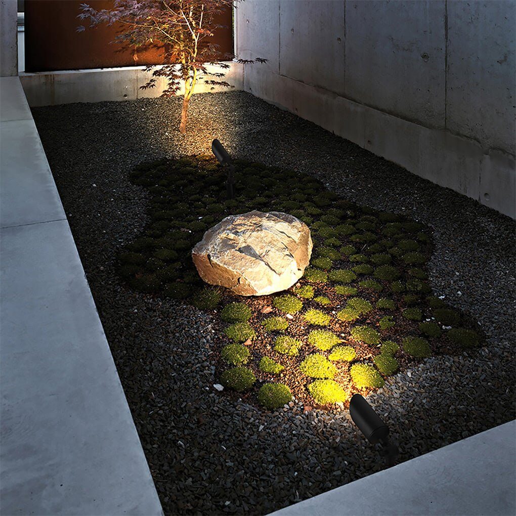 Adjustable Outdoor Landscape Spotlight — Die-Cast Aluminum, 7W LED, IP54 Weatherproof, Hardwired