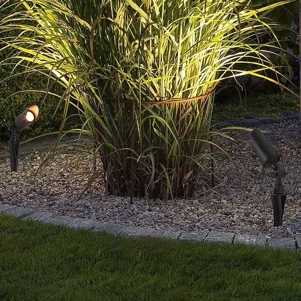 Adjustable Outdoor Landscape Spotlight — Die-Cast Aluminum, 7W LED, IP54 Weatherproof, Hardwired