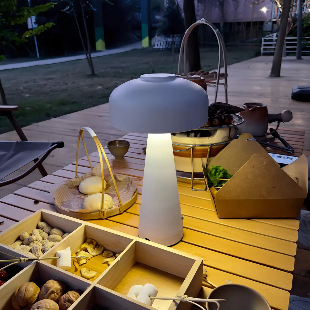 Dimmable Touch Control Portable LED Mushroom Table Lamps Luxe