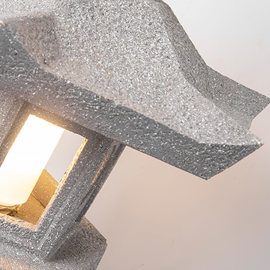 Antique Tower Outdoor Garden Light — Imitation Stone Resin, LED 3W, 31" Tall, IP54 Waterproof