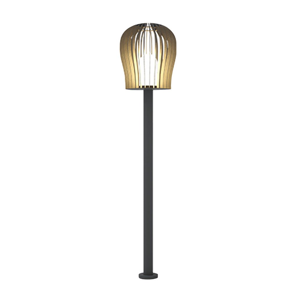 Industrial Cage LED Bollard Post Lamp — Stainless Steel, IP54 Weatherproof, 5W, 110–220V, Multiple Heights