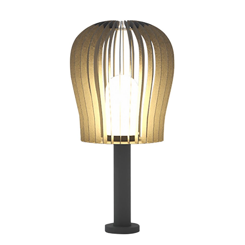 Industrial Cage LED Bollard Post Lamp — Stainless Steel, IP54 Weatherproof, 5W, 110–220V, Multiple Heights