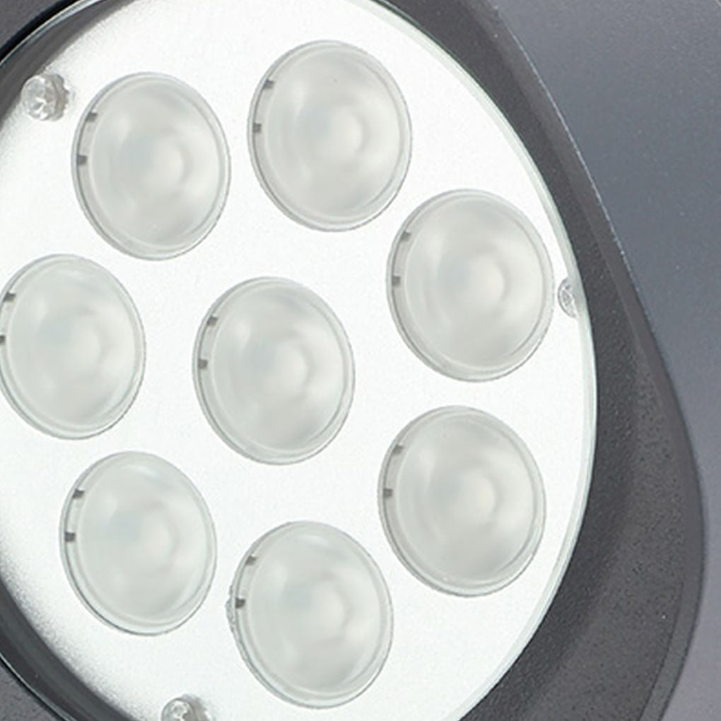 Industrial Outdoor Ground Spotlight — Aluminum & Glass, LED 8W/15W, IP65 Weatherproof, Villa Courtyard Landscape