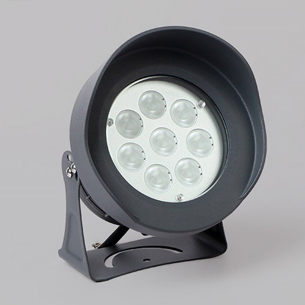 Industrial Outdoor Ground Spotlight — Aluminum & Glass, LED 8W/15W, IP65 Weatherproof, Villa Courtyard Landscape