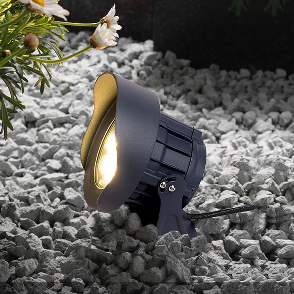 Industrial Outdoor Ground Spotlight — Aluminum & Glass, LED 8W/15W, IP65 Weatherproof, Villa Courtyard Landscape