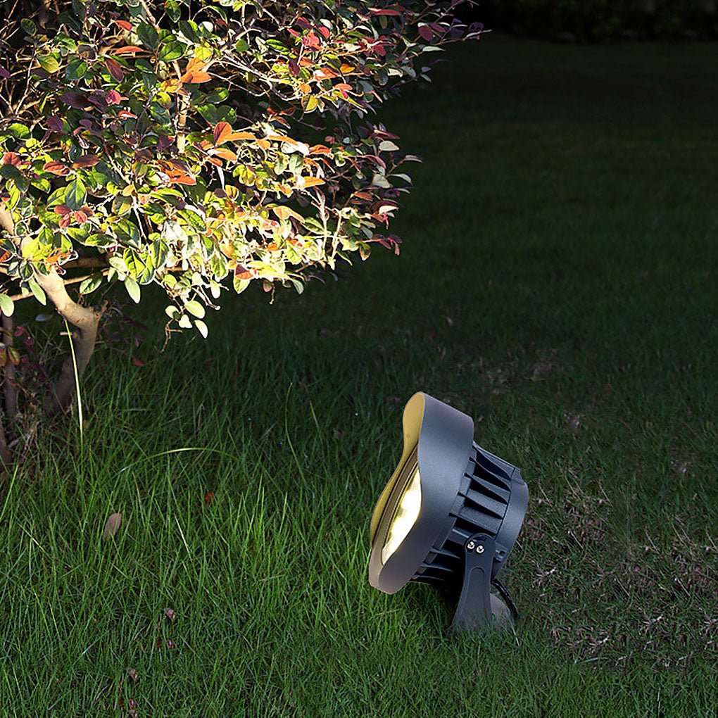 Industrial Outdoor Ground Spotlight — Aluminum & Glass, LED 8W/15W, IP65 Weatherproof, Villa Courtyard Landscape