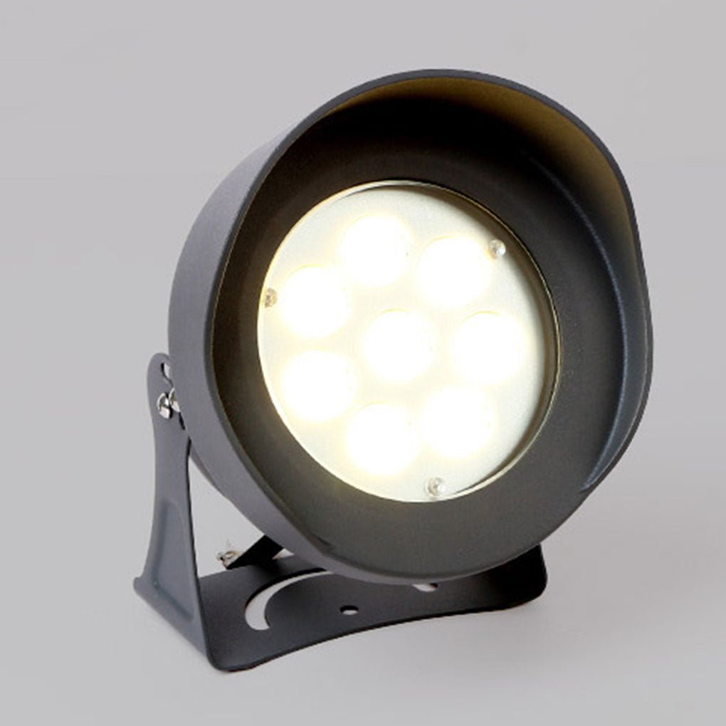 Industrial Outdoor Ground Spotlight — Aluminum & Glass, LED 8W/15W, IP65 Weatherproof, Villa Courtyard Landscape