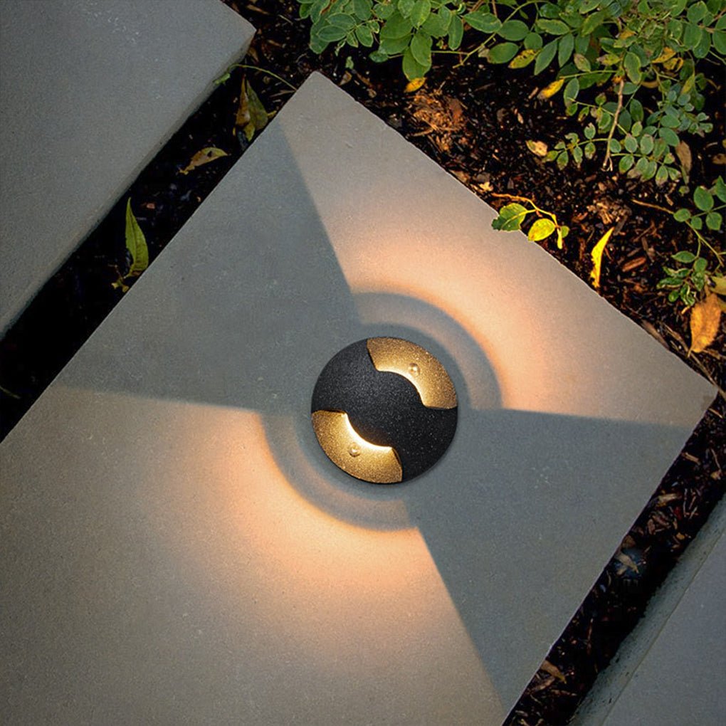 Cap-Style LED Step & Deck Light — Die-Cast Aluminum and Glass, IP65, 3000K Warm White