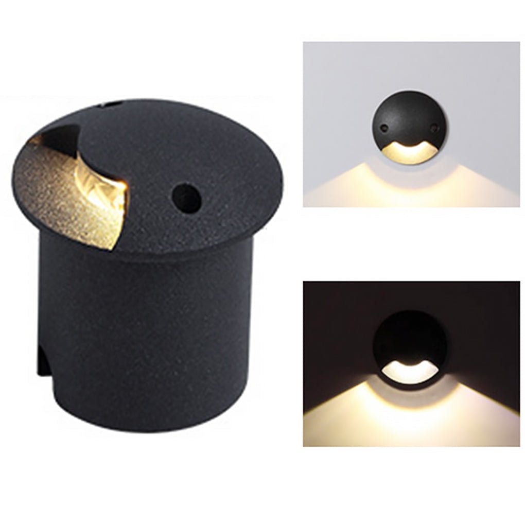 Cap-Style LED Step & Deck Light — Die-Cast Aluminum and Glass, IP65, 3000K Warm White