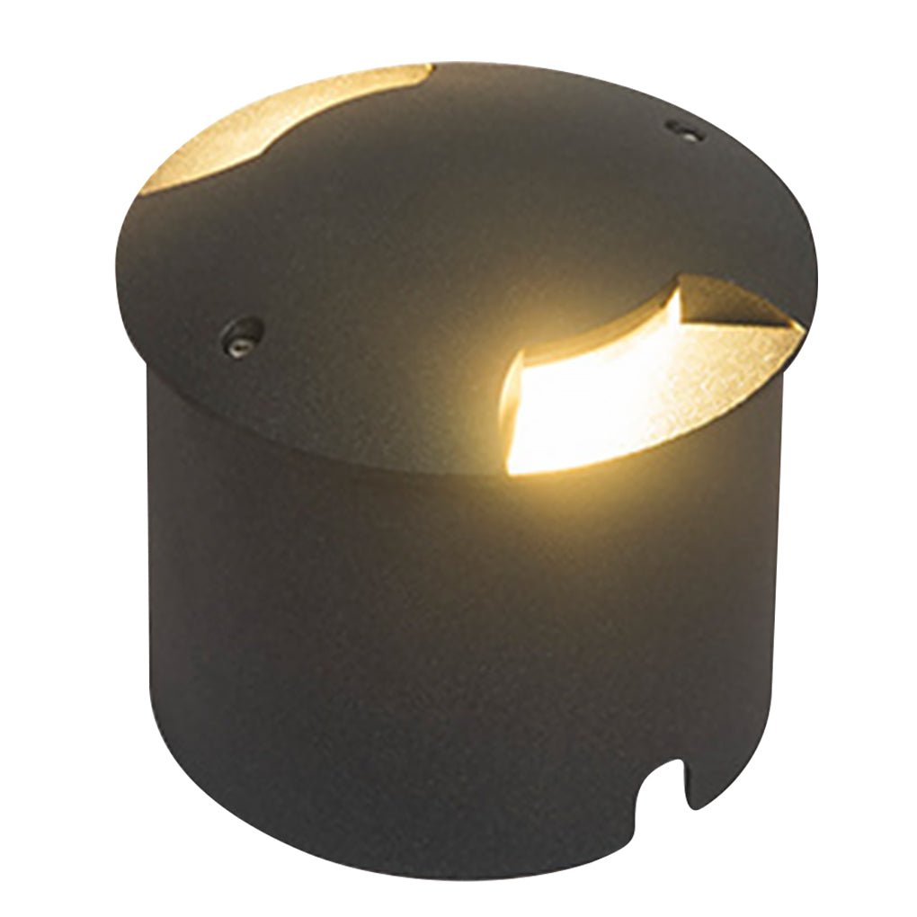 Cap-Style LED Step & Deck Light — Die-Cast Aluminum and Glass, IP65, 3000K Warm White