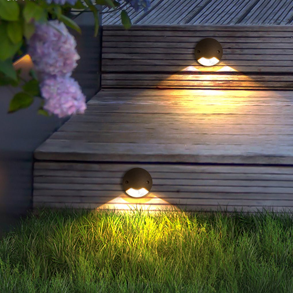 Cap-Style LED Step & Deck Light — Die-Cast Aluminum and Glass, IP65, 3000K Warm White